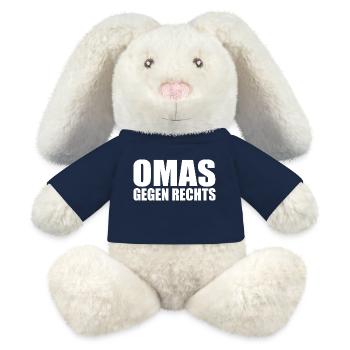 Omas gegen rechts - MiniFeet® RecycelHase® Creme - French Navy - Vorne
