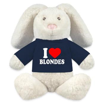 I love blondes - MiniFeet® RecycelHase® Creme - French Navy - Vorne