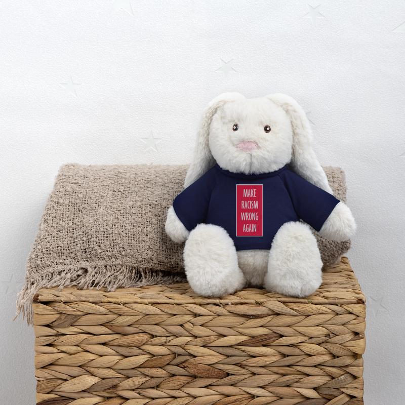 make racism wrong again MiniFeet® RecycelHase® Bunny Cream
