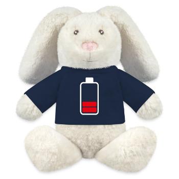 Akku - Anzeige des Akku - MiniFeet® RecycelHase® Creme - French Navy - Vorne