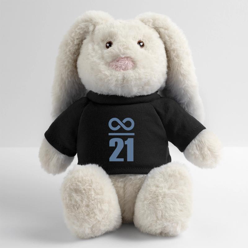 Infini de 21 millions de Bitcoin Lapin en peluche recyclé MiniFeet® Crème