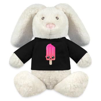 Chupito de helado con ojos brillantes - MiniFeet® RecycelHase® Bunny Cream - black - Front
