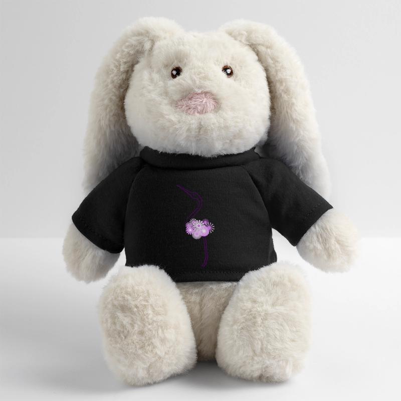 Cigogne Lapin en peluche recyclé MiniFeet® Crème