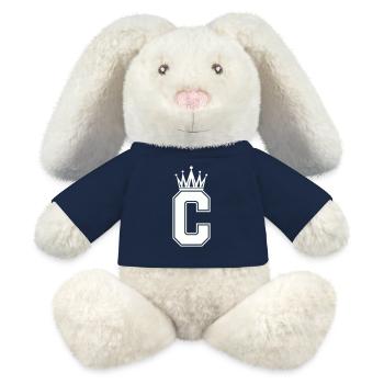Buchstabe C - MiniFeet® RecycelHase® Creme - French Navy - Vorne