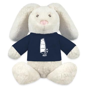 Windsurfer - MiniFeet® RecycelHase® Creme - French Navy - Vorne