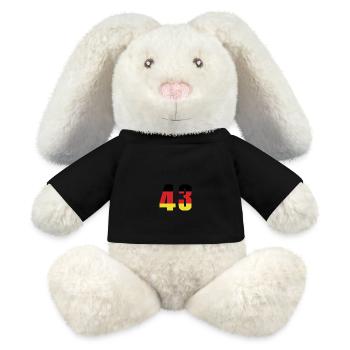 Maillot de l’Allemagne à 43 numéros - Lapin en peluche recyclé MiniFeet® Crème - noir - Devant