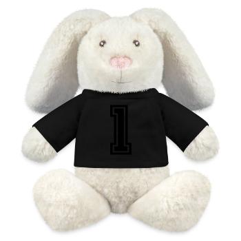 Number one - MiniFeet® RecycelHase® Bunny Cream - black - Front
