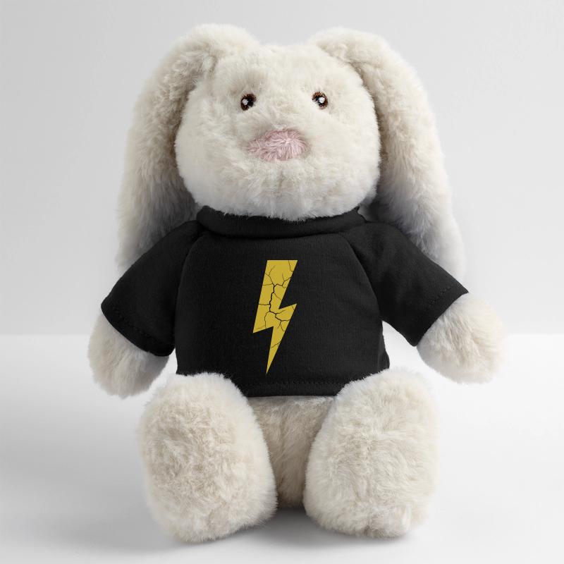 Lightning Lightning Thunderstorm Current Storm MiniFeet® RecycelHase® Bunny Cream