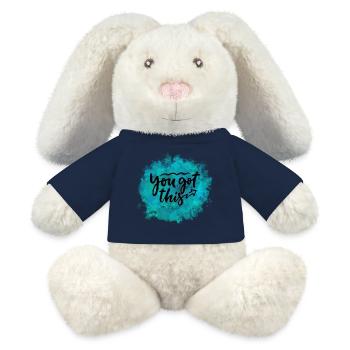 YOU GOT THIS - MiniFeet® RecycelHase® Bunny Cream - french navy - Front