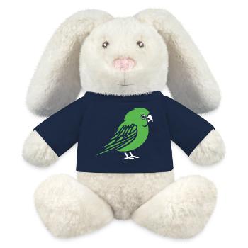 Niedlicher kleiner Wellensittich - MiniFeet® RecycelHase® Creme - French Navy - Vorne