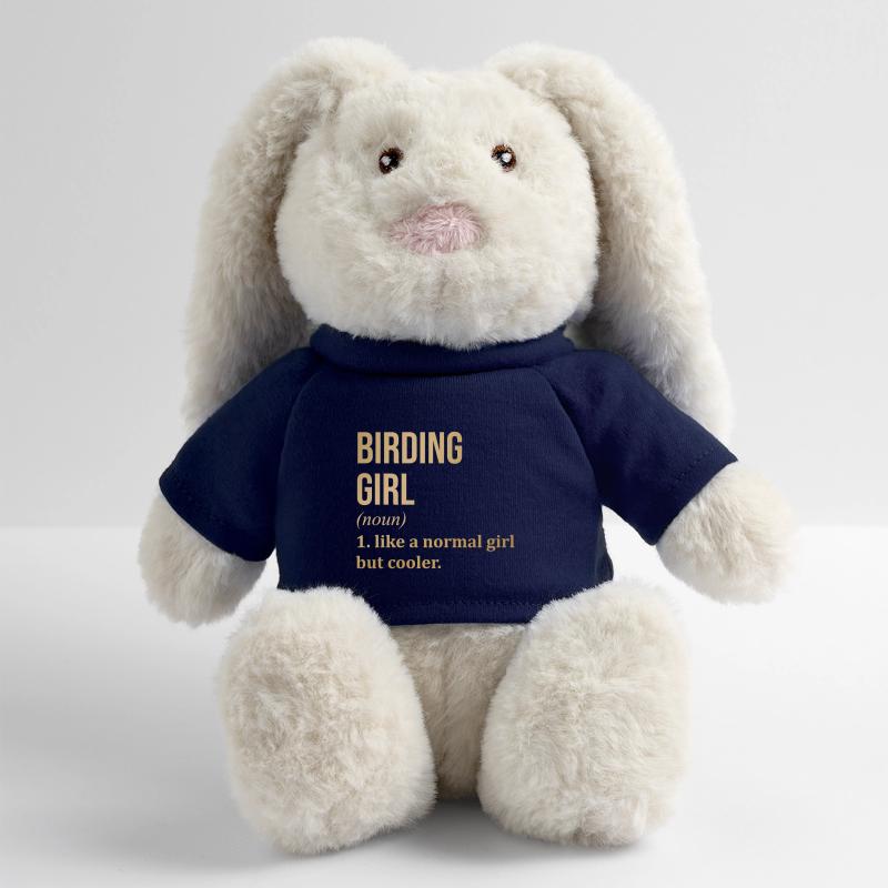Oiseaux Lapin en peluche recyclé MiniFeet® Crème