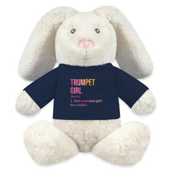 Trompete - MiniFeet® RecycelHase® Creme - French Navy - Vorne