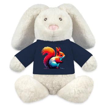 Squirrel - MiniFeet® RecycelHase® Bunny Cream - french navy - Front