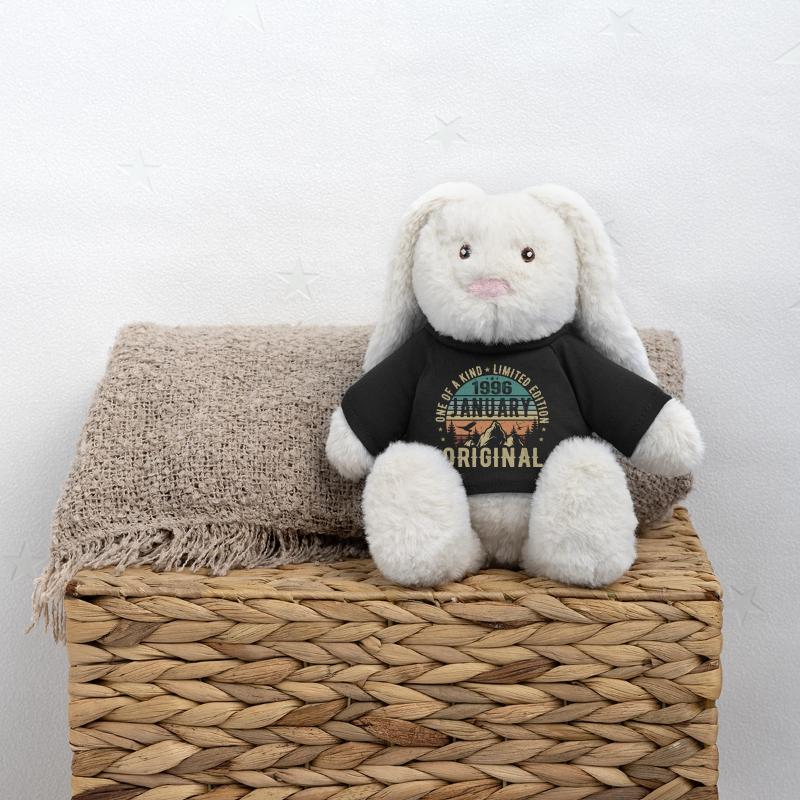 Geburtstagsgeschenk Januar 1996 - January 1996 MiniFeet® RecycelHase® Creme