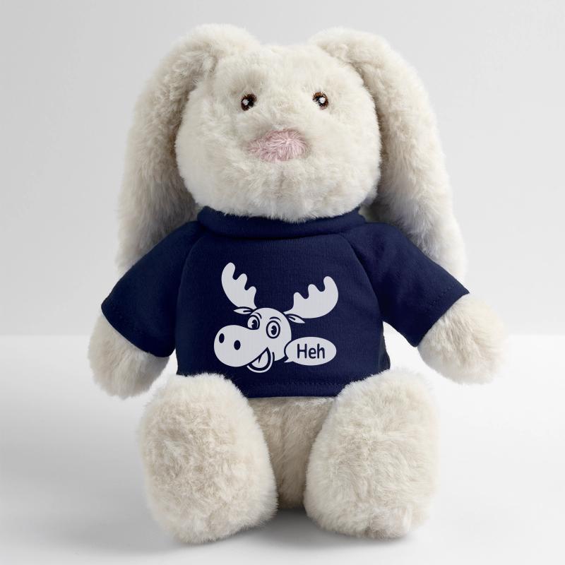 Orignal amusé Lapin en peluche recyclé MiniFeet® Crème