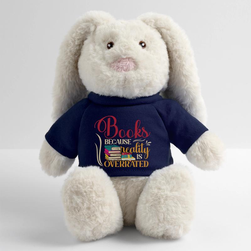 Les livres, parce que la réalité est surestimée Lapin en peluche recyclé MiniFeet® Crème
