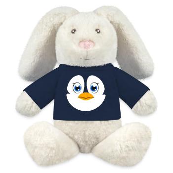 Dabbing Unicorn Hunter Camo Archer Bow Hunter - MiniFeet® RecycelHase® Bunny Cream - french navy - Front
