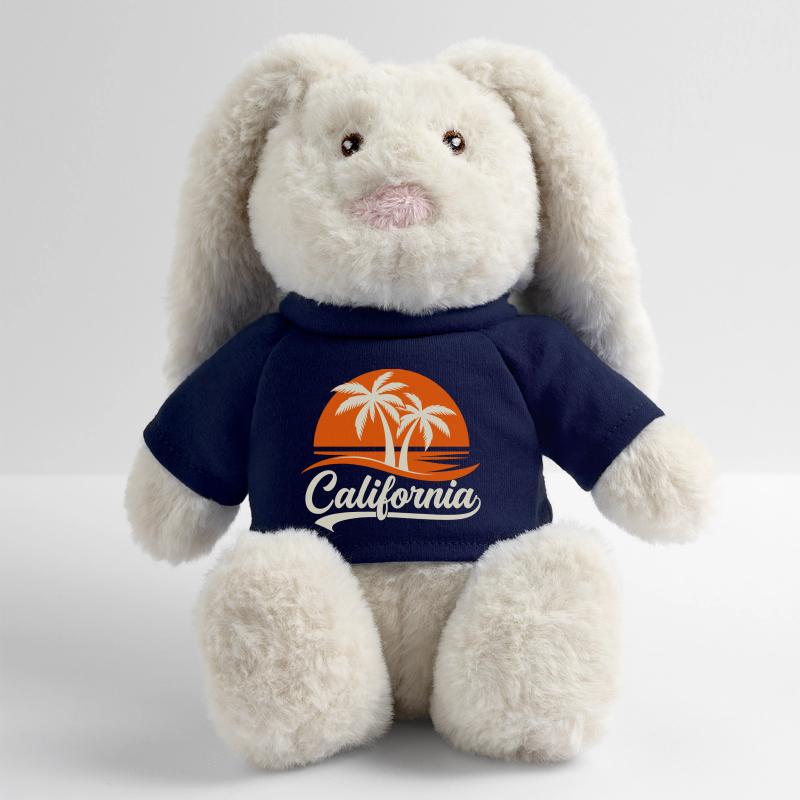 California Palm Trees Sunset MiniFeet® RecycelHase® Bunny Cream