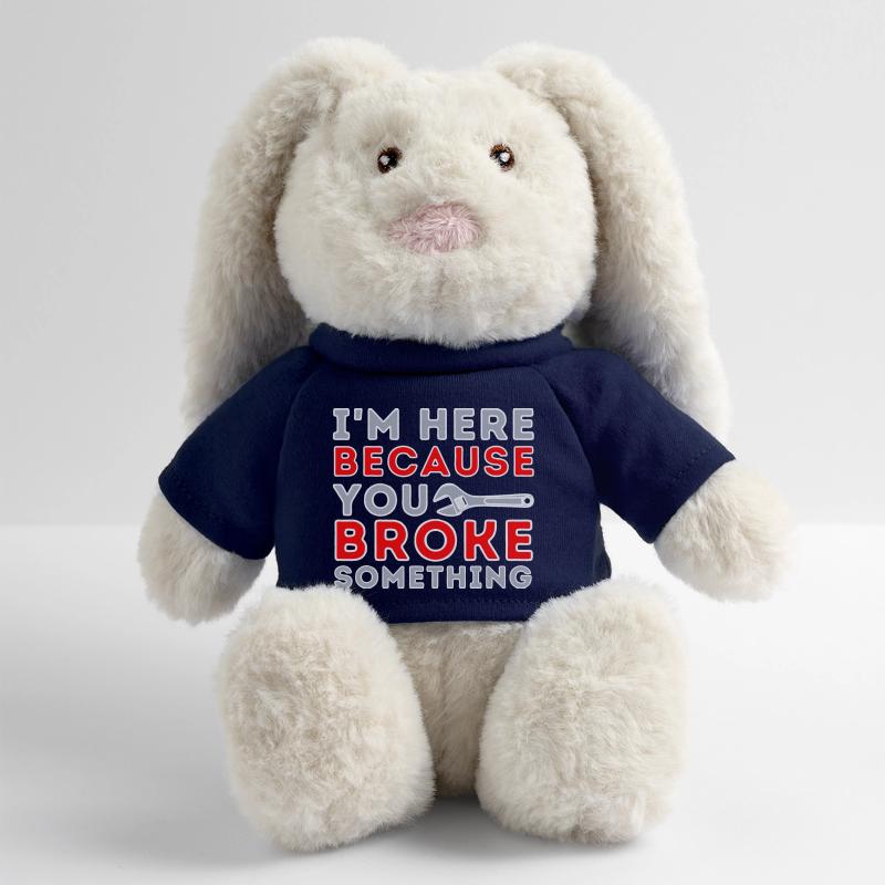 Here Because You Broke Something MiniFeet® RecycelHase® Bunny Cream