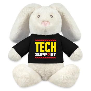 Tech Support Employee Gear Industrial - MiniFeet® RecycelHase® Bunny Cream - black - Front