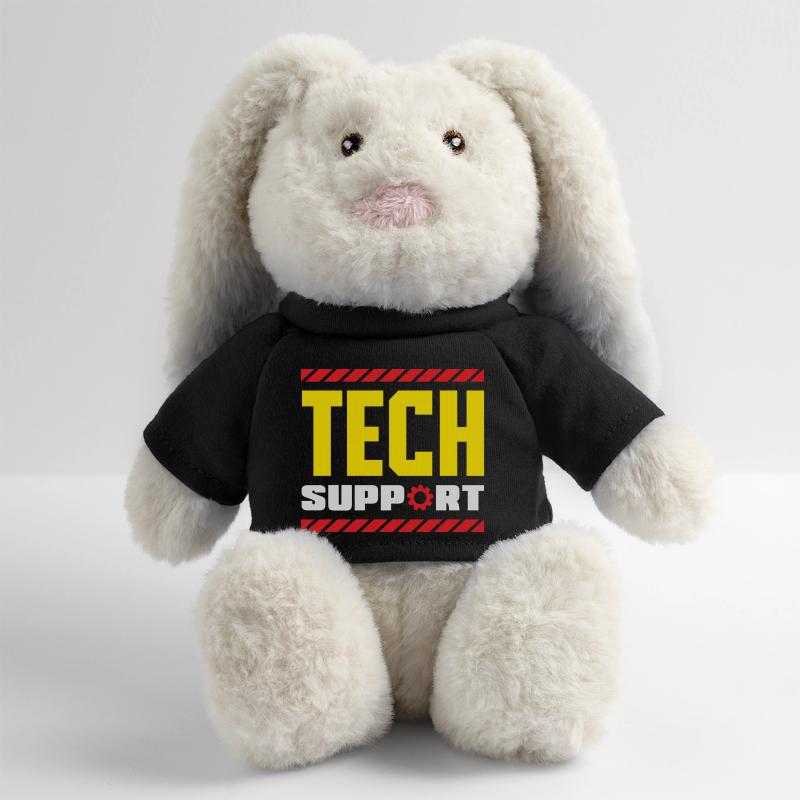 Support technique Équipement industriel Lapin en peluche recyclé MiniFeet® Crème