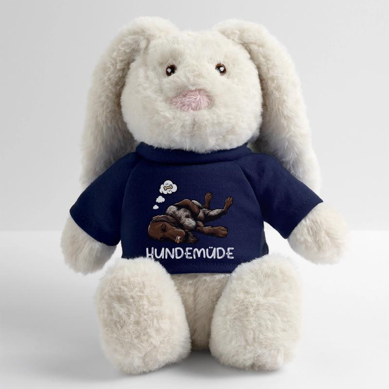 Hundemüde Deutsch Drahthaar drahthaar hunde MiniFeet® RecycelHase® Creme