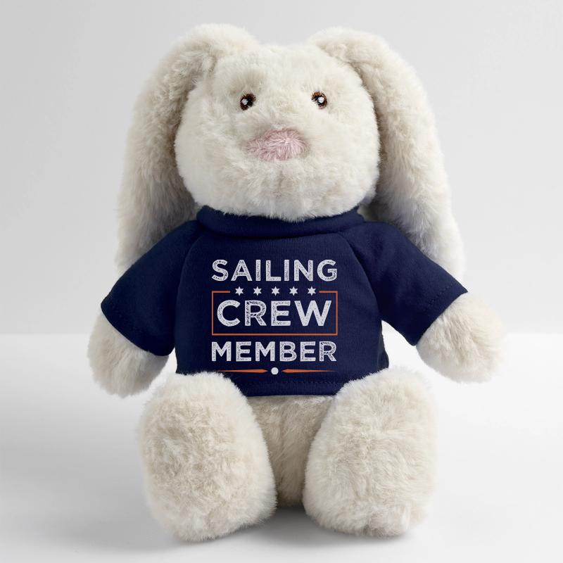 Équipage de navigation Lapin en peluche recyclé MiniFeet® Crème