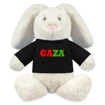 Gaza - MiniFeet® RecycelHase® Bunny Cream - black - Front