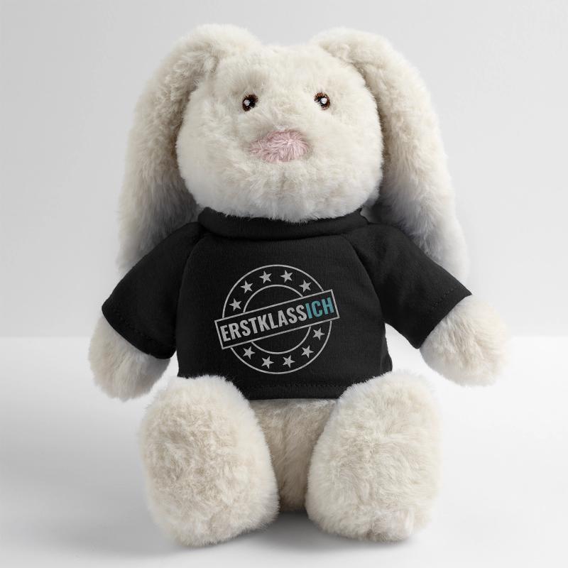 Erstklassich Schulkind Einschulung Schule MiniFeet® RecycelHase® Creme