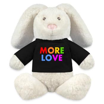 More love - MiniFeet® RecycelHase® Creme - Schwarz - Vorne