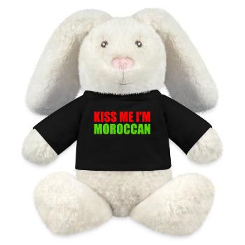 Kiss me im moroccan - morocco - MiniFeet® RecycelHase® Bunny Cream - black - Front