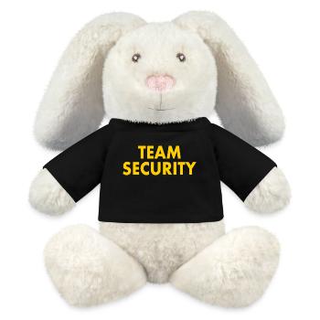 Team security - MiniFeet® RecycelHase® Bunny Cream - black - Front