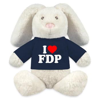 I love FDP - MiniFeet® RecycelHase® Bunny Cream - french navy - Front