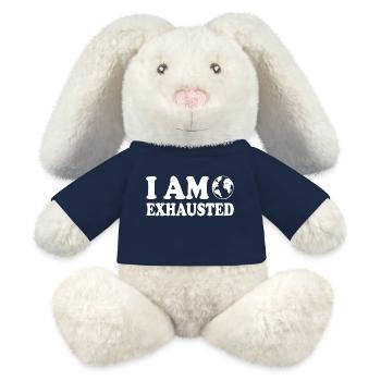 I am exhausted - MiniFeet® RecycelHase® Bunny Cream - french navy - Front