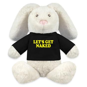 Lets get naked - MiniFeet® RecycelHase® Bunny Cream - black - Front