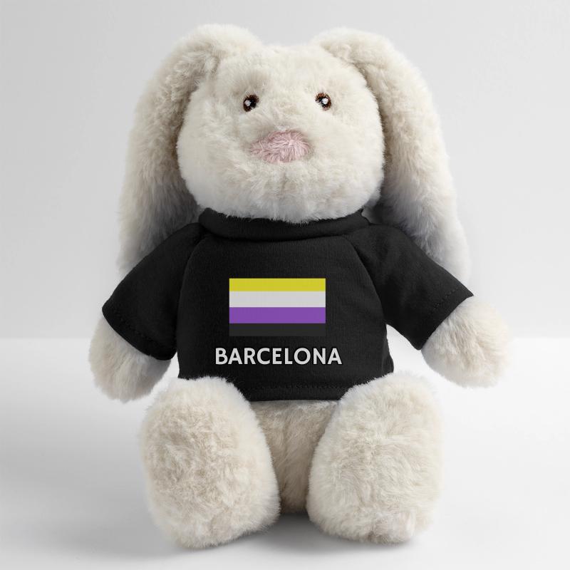 Non binary Pride Flag Barcelona MiniFeet® RecycelHase® Bunny Cream