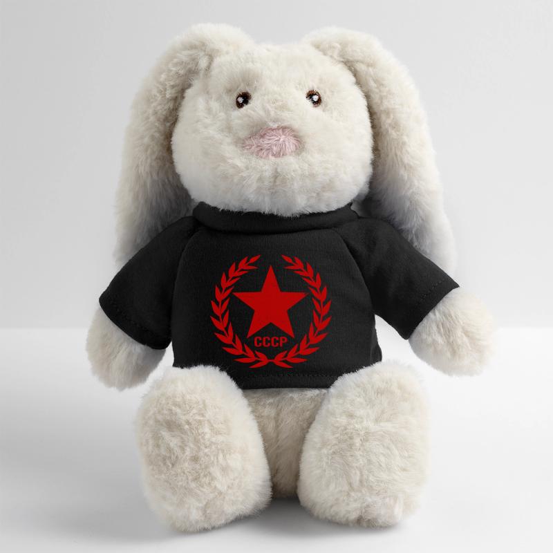 Union soviétique SSSR Union soviétique Lapin en peluche recyclé MiniFeet® Crème