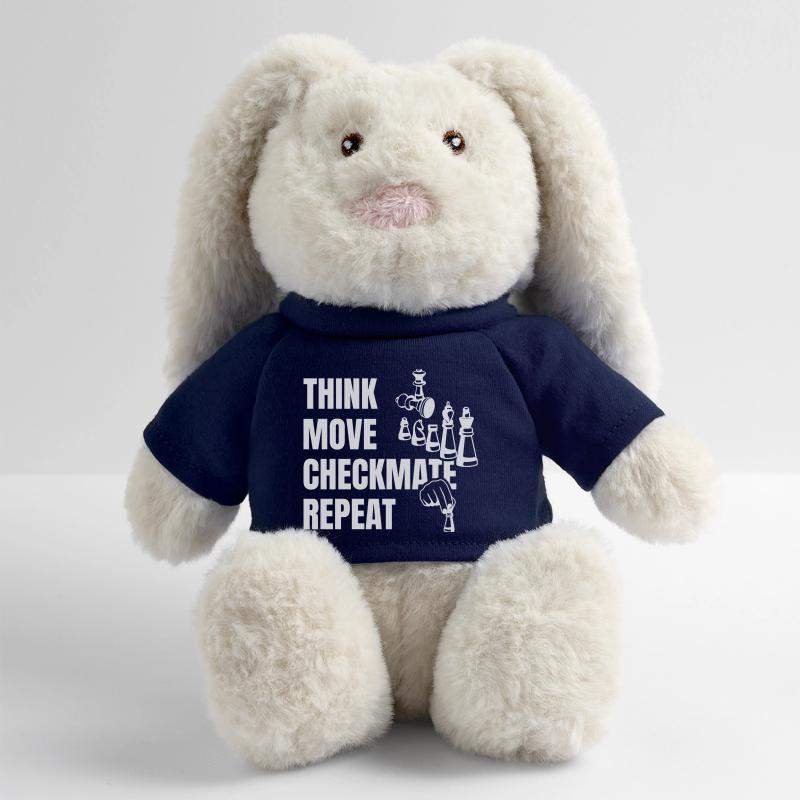 Pensez à jouer à Checkmate ensuite Lapin en peluche recyclé MiniFeet® Crème