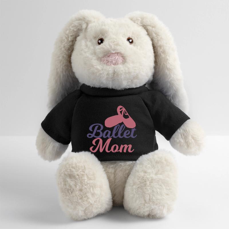 Maman de ballet Lapin en peluche recyclé MiniFeet® Crème