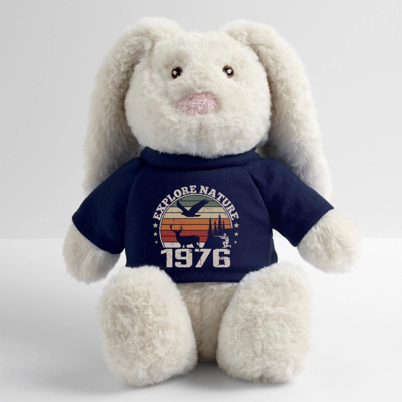 1976 Klassisches Jäger-Geburtstagsgeschenk 1976 MiniFeet® RecycelHase® Creme