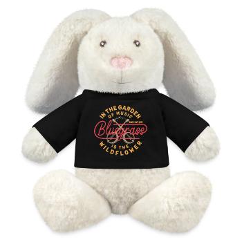 Bluegrass - Banjo Happiness - MiniFeet® RecycelHase® Bunny Cream - black - Front