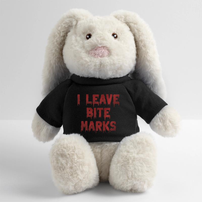 Traces de sang de la marque de morsure Lapin en peluche recyclé MiniFeet® Crème