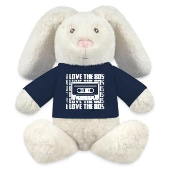 Ich liebe die 80er - MiniFeet® RecycelHase® Creme - French Navy - Vorne