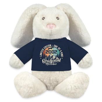 Original November 2002 Birthday November 2002 - MiniFeet® RecycelHase® Bunny Cream - french navy - Front