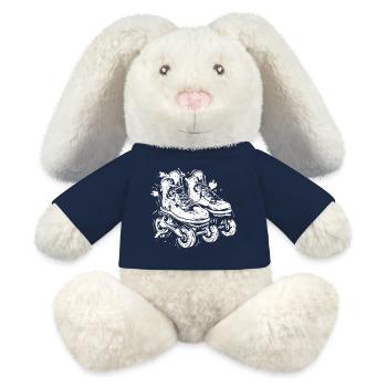 Rollerskates Skizze - MiniFeet® RecycelHase® Creme - French Navy - Vorne