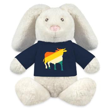 Büffel Rind Ochsen - MiniFeet® RecycelHase® Creme - French Navy - Vorne