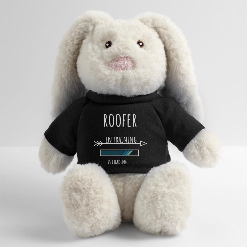 Roofer Geschenk Beruf Ausbildung Dachdecker MiniFeet® RecycelHase® Creme