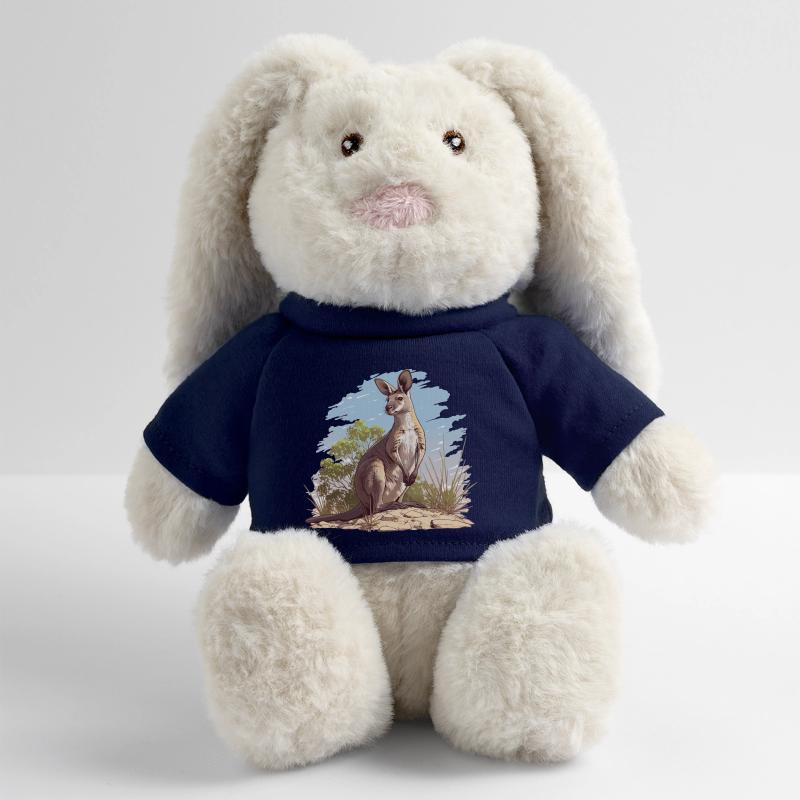 Wallabies Wallaby Lapin en peluche recyclé MiniFeet® Crème