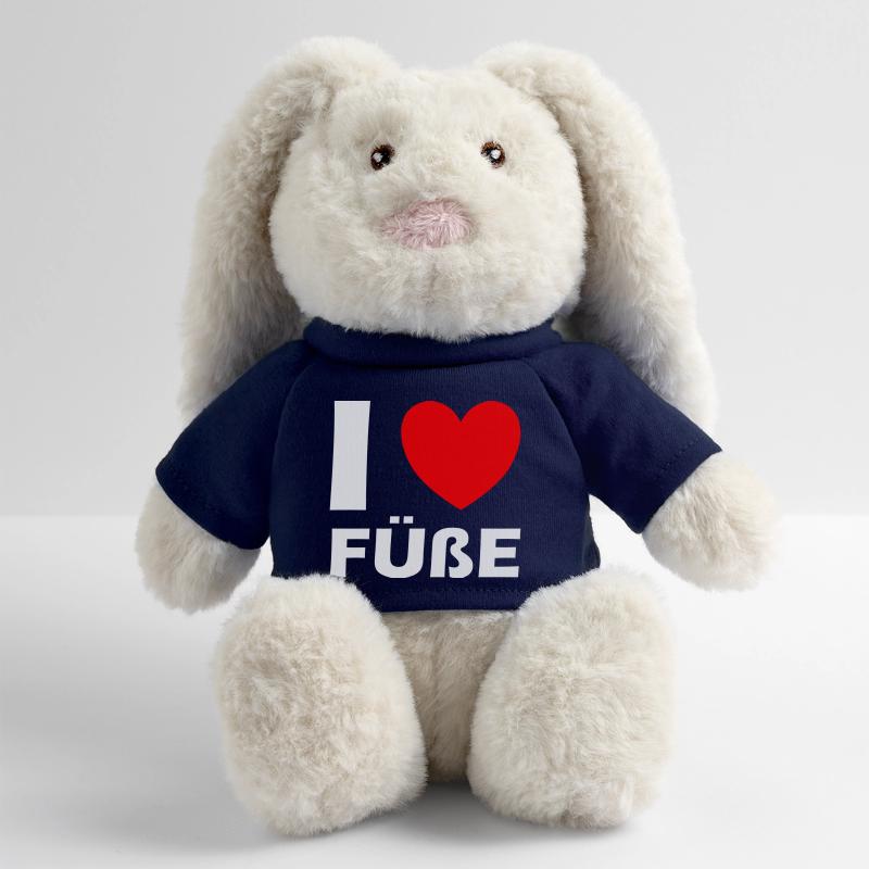 No socks allowed shield feet MiniFeet® RecycelHase® Bunny Cream