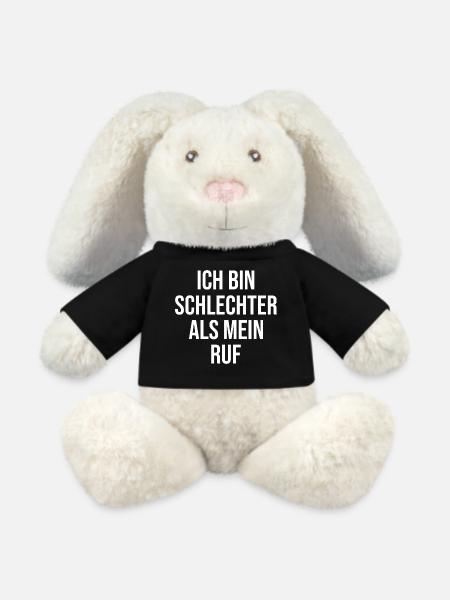 I'm worse than my reputation - MiniFeet® RecycelHase® Bunny Cream - black